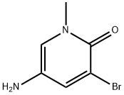 5-氨基-3-溴-1-甲基吡啶-2(1H)-酮, 15862-51-8, 结构式
