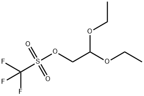 Methanesulfonic acid, 1,1,1-trifluoro-, 2,2-diethoxyethyl ester Structure