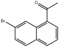 (7-bromo-1-naphthalenyl)ethanone Structure