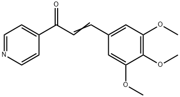 3-(3,4,5-TRIMETHOXYPHENYL)-1-(PYRIDIN-4-YL)PROP-2-EN-1-ONE 结构式
