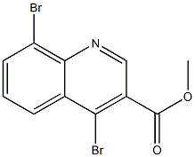 3-Quinolinecarboxylic acid,4,8-dibromo-,methyl ester,1595768-61-8,结构式