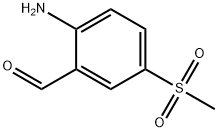 2-Amino-5-(methylsulfonyl)benzaldehyde Struktur