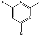 4,6-dibromo-2-methylpyrimidine Struktur