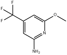6-甲氧基-4-(三氟甲基)吡啶-2-胺 结构式