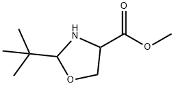 methyl 2-tert-butyl-1,3-oxazolidine-4-carboxylate,159970-67-9,结构式