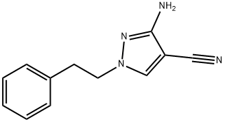 3-amino-1-phenethyl-1H-pyrazole-4-carbonitrile,159979-72-3,结构式