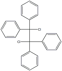 Benzene,1,1',1'',1'''-(1,2-dichloro-1,2-ethanediylidene)tetrakis- Structure