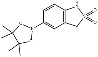 5-(4,4,5,5-Tetramethyl-1,3,2-dioxaborolan-2-yl)-1,3-dihydrobenzo[c]isothiazole 2,2-dioxide Structure
