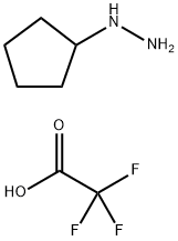 Cyclopentyl-hydrazine hydrochloride trfluoroacetic acid salt,1608125-60-5,结构式