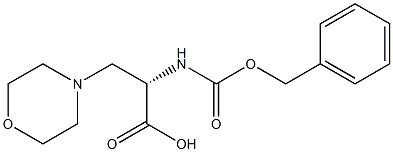 (S)-2-(((BENZYLOXY)CARBONYL)AMINO)-3-MORPHOLINOPROPANOICACID, >97%, 160885-23-4, 结构式
