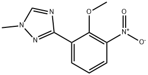 3-(2-methoxy-3-nitrophenyl)-1-methyl-1H-1,2,4-triazole Structure