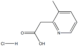 2-(3-Methylpyridin-2-yl)acetic acid hydrochloride Struktur