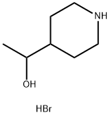 1-(4-piperidinyl)ethanol hydrobromide Structure