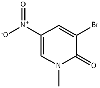 3-Bromo-1-methyl-5-nitro-1H-pyridin-2-one Struktur