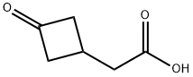 2-(3-オキソシクロブチル)酢酸 化学構造式