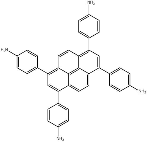 1,3,6,8-四-(对胺基苯基)-芘 结构式