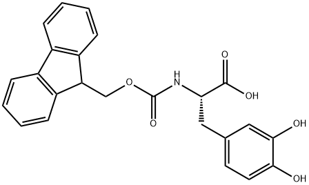 FMOC-DL-3,4-二羟基苯丙氨酸 结构式