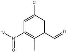 5-CHLORO-2-METHYL-3-NITROBENZALDEHYDE, 1613329-99-9, 结构式