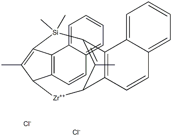 二甲基硅基双(2-甲基-4,5-苯并[A]茚基) 氯化锆,161442-55-3,结构式