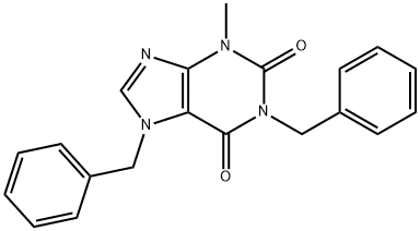 1,7-Dibenzyl-3-methylxanthine,16154-03-3,结构式