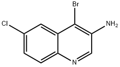 4-bromo-6-chloroquinolin-3-amine Struktur