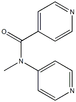 N-methyl-N-pyridin-4-ylpyridine-4-carboxamide 结构式