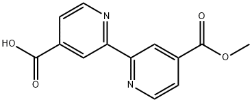 4-(METHOXYCARBONYL)-[2,2-BIPYRIDINE]-4-CARBOXYLIC ACID,161955-60-8,结构式
