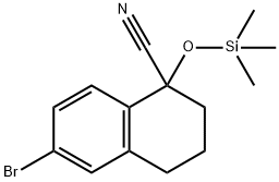 6-bromo-1-((trimethylsilyl)oxy)-1,2,3,4-tetrahydronaphthalene-1-carbonitrile