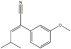 2-(3-methoxyphenyl)-4-methylpent-2-enenitrile,162326-75-2,结构式