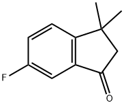 6-FLUORO-3,3-DIMETHYL-2,3-DIHYDRO-1H-INDEN-1-ONE Struktur
