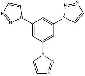 1,3,5-tri(1H-1,2,3-triazol-1-yl)benzene Struktur