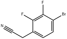 4-bromo-2,3-difluorophenylacetonitrile Structure