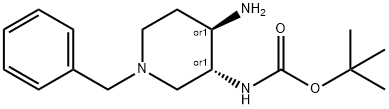 ((3S,4S)-4-氨基-1-苄基哌啶-3-基)氨基甲酸叔丁酯, 1628318-01-3, 结构式