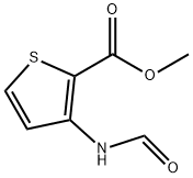 3-甲酰氨基噻吩-2-甲酸甲酯, 16285-69-1, 结构式