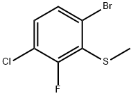 1-溴-4-氯-3-氟-2-(甲硫基)苯,1628524-92-4,结构式