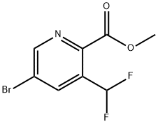 5-溴-3-(二氟甲基)吡啶甲酸甲酯 结构式