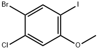 1-溴-2-氯-5-碘-4-甲氧基苯, 1629269-81-3, 结构式