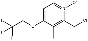2-chloromethyl-3-methyl-4-(2,2,2-trifluoroethoxy)pyridine-1-oxide Struktur