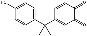 3,5-Cyclohexadiene-1,2-dione,4-[1-(4-hydroxyphenyl)-1-methylethyl]- 结构式