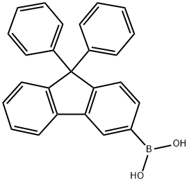 9,9-二苯基芴-3-硼酸, 1635401-03-4, 结构式