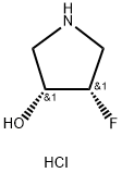 (3R,4S)-4-FLUOROPYRROLIDIN-3-OL HCL, 1638744-31-6, 结构式
