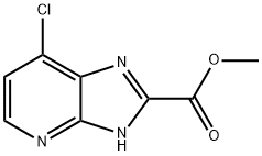 methyl 7-chloro-3H-imidazo[4,5-b]pyridine-2-carboxylate Struktur