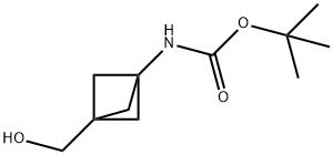 3-(BOC-アミノ)-ビシクロ[1.1.1]ペンタン-1-メタノール 化学構造式