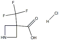 3-(TRIFLUOROMETHYL)AZETIDINE-3-CARBOXYLIC ACID HCL Structure