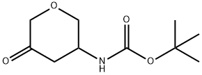 tert-butyl N-(5-oxooxan-3-yl)carbamate 结构式
