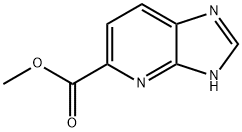 METHYL 3H-IMIDAZO[4,5-B]PYRIDINE-5-CARBOXYLATE, 1638769-03-5, 结构式