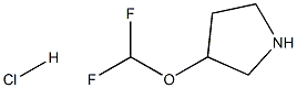 3-(difluoromethoxy)pyrrolidine hydrochloride Structure