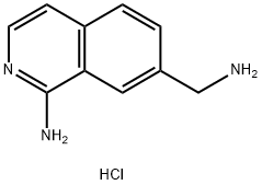 7-(AMINOMETHYL)ISOQUINOLIN-1-AMINE HCL Structure