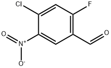 4-氯-2-氟-5-硝基苯甲醛,1639298-89-7,结构式