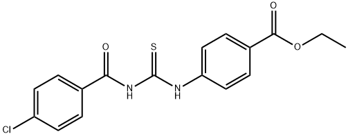 ethyl 4-({[(4-chlorobenzoyl)amino]carbonothioyl}amino)benzoate,164297-00-1,结构式